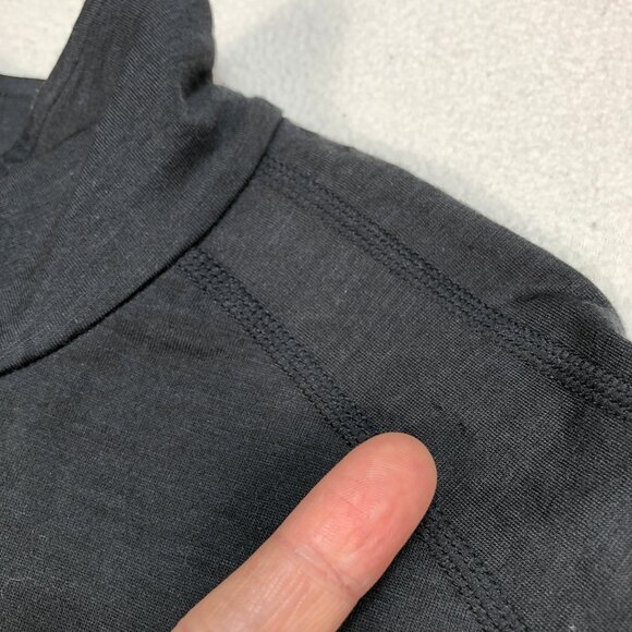 Eddie Bauer 1/4 Zip Men's M Black First Ascent Merino Wool Base Layer‎ Pullover - Picture 10 of 16